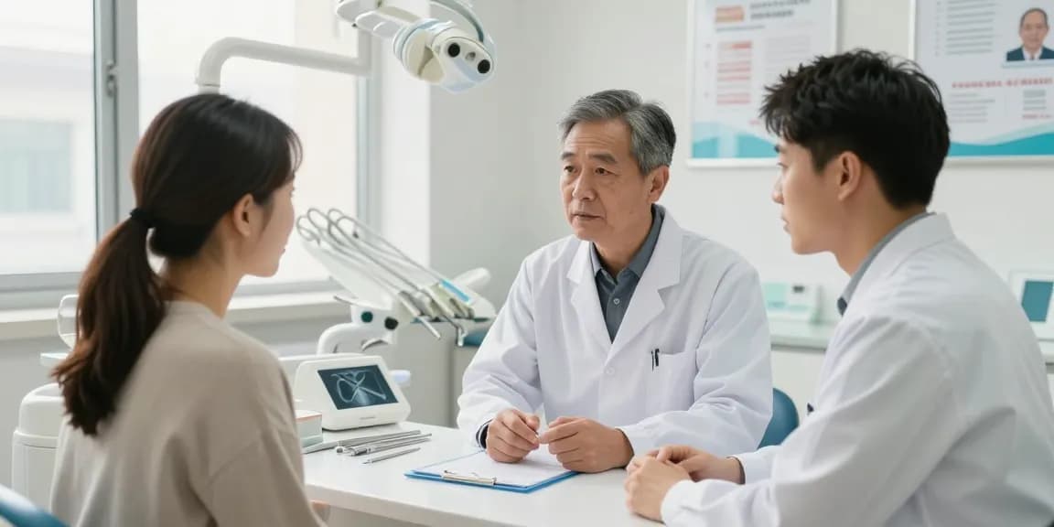 Dental malpractice in Turkey discussion between dentist and patient in consultation setting.