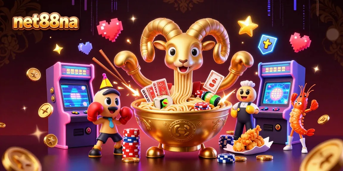 Engage in thrilling game strategies with net88na's vibrant casino-themed 3D illustration.