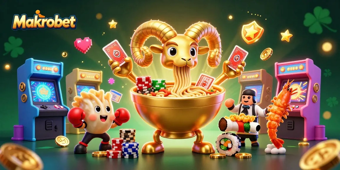 Experience excitement at Makrobet with vibrant 3D characters and casino-themed action!