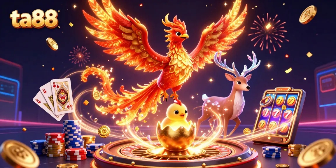 Experience thrilling action at ta88 with vibrant characters across a dazzling casino scene.