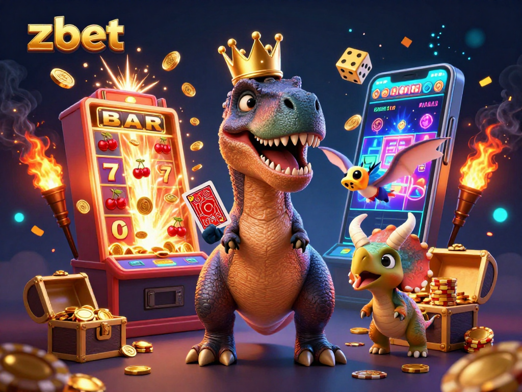 Engage in exciting gameplay at zbet with vibrant dinosaur characters and jackpot thrills.