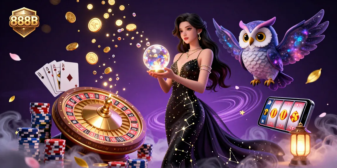 Generate excitement with 888B's mystical casino universe, combining winning elements and vibrant visuals.