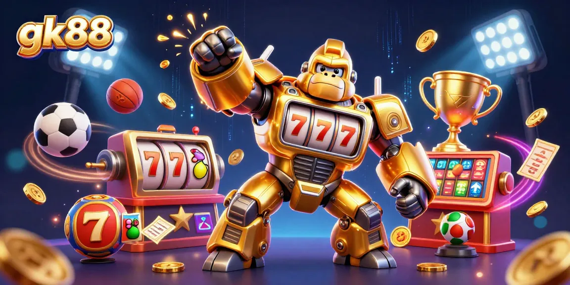 gk88 tham gia vào trò chơi sòng bạc tuyệt vời với robot gorilla như một máy đánh bạc