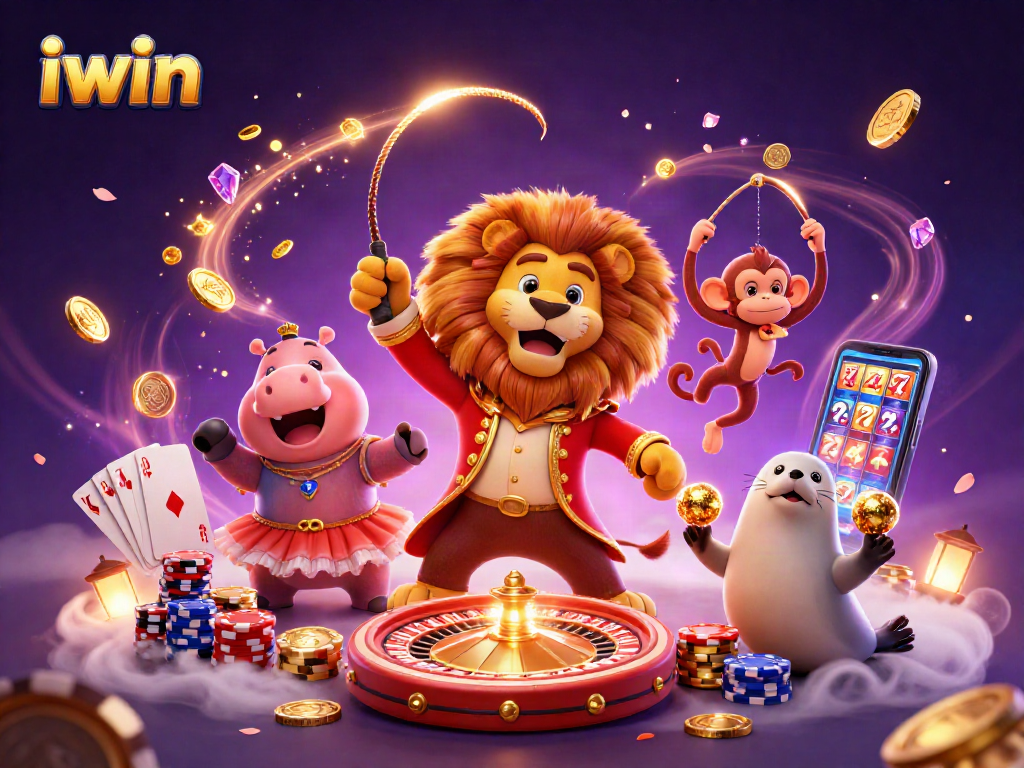 Experience iwin's thrilling casino adventure with dynamic characters and vibrant game elements.
