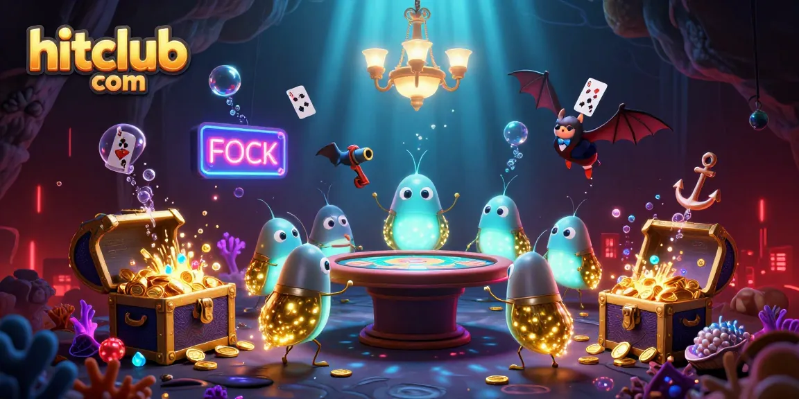 Experience immersive gaming at hitclub com with a vibrant casino scene featuring glowworms and underwater treasures.