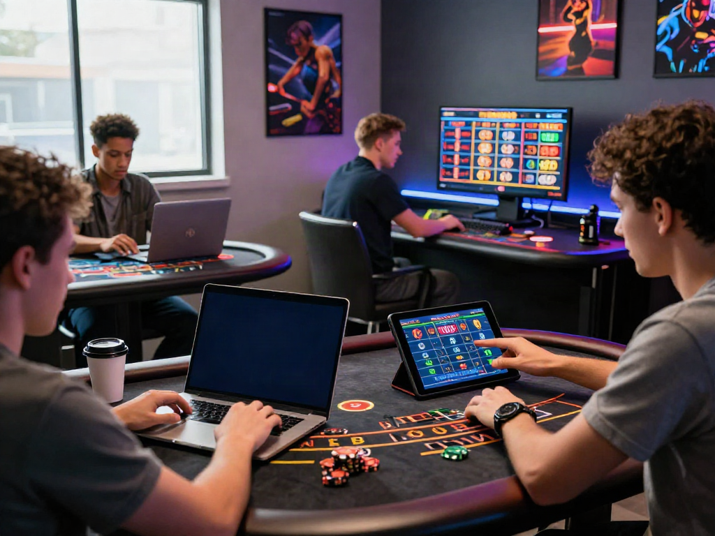 Engaged players enjoying various betting activities on UK88 online casino platform with vibrant atmosphere.