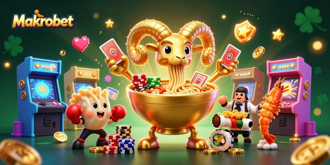 Experience excitement at Makrobet with vibrant 3D characters and casino-themed action!