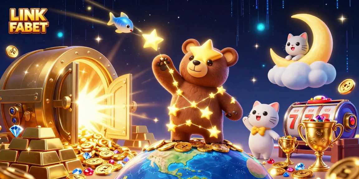 Experience the thrill of LINK FABET with vibrant casino action and magical elements.