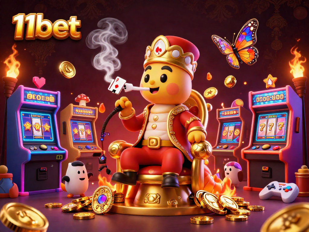 Engage with 11bet's thrilling slots scene featuring colorful characters and gaming elements.