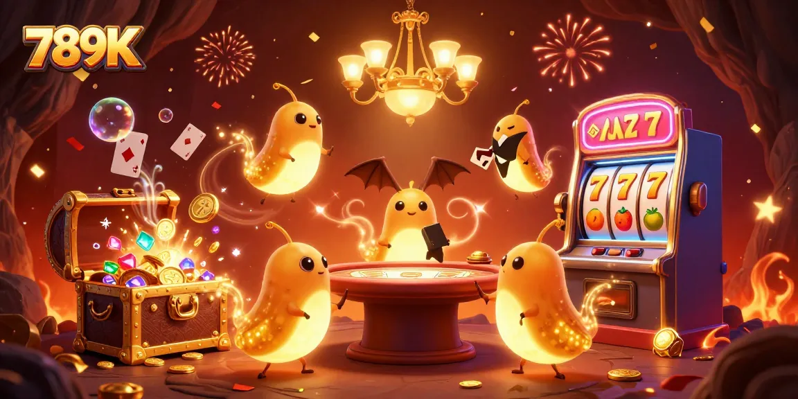 Experience thrilling gaming excitement in the 789K cave casino with bioluminescent glowworms.