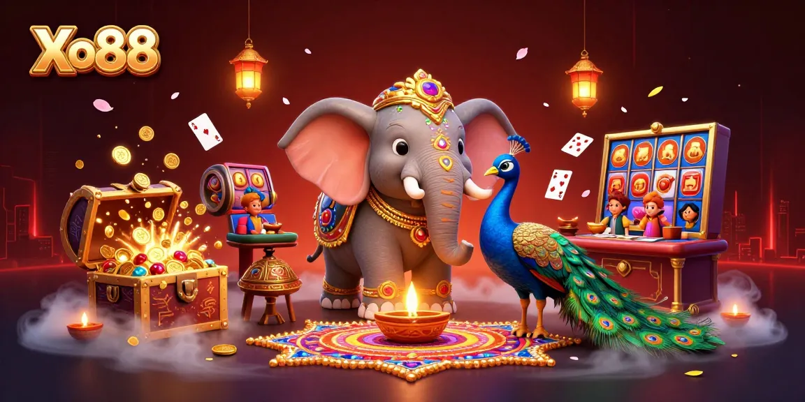 Xo88 players enjoy dynamic casino games with vibrant elements and colorful characters.