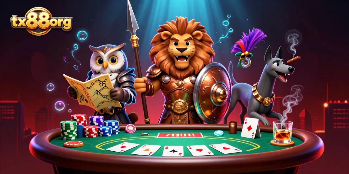 Engage in thrilling gambling at tx88org with poker excitement and vibrant casino elements.